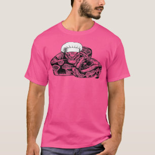 Ball Python Snake Cook Chef Funny Cooking T-Shirt