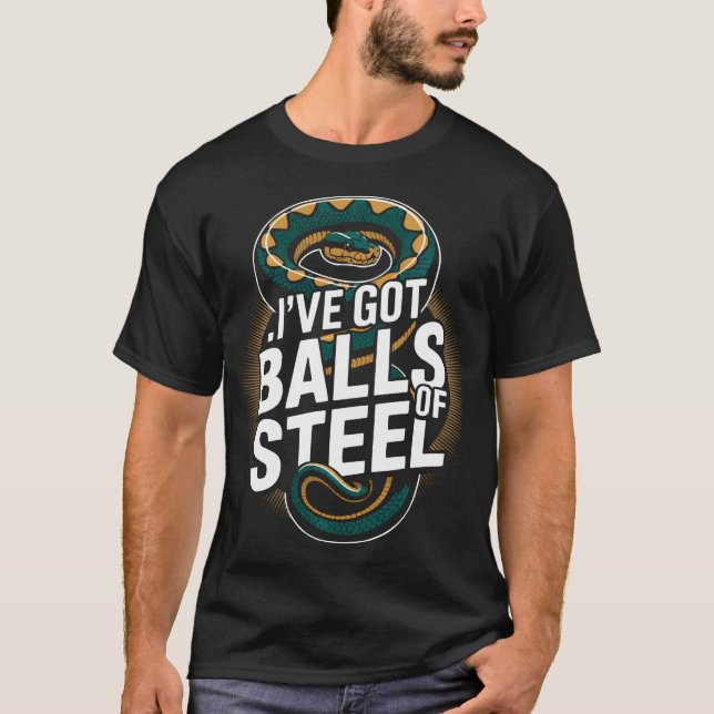 Ball Python Snake Lover Boa Serpent Snake T-Shirt (Front)