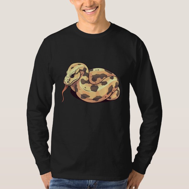 Ball Python Snake  Reptile  Noodle Reptile Snek 4 T-Shirt (Front)