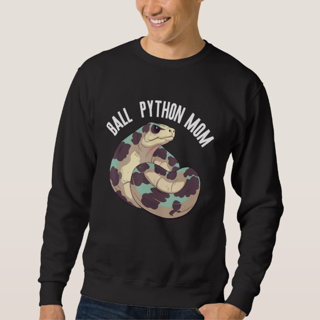 Ball Python Snake  Reptile  Noodle Reptile Snek 5 Sweatshirt (Front)