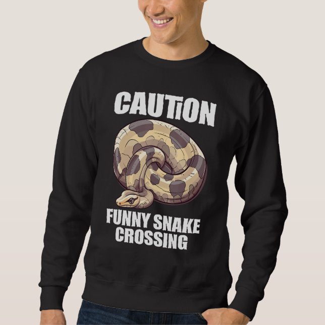 Ball Python Snake  Reptile  Noodle Reptile Snek 7 Sweatshirt (Front)