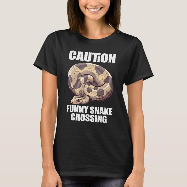 Ball Python Snake  Reptile  Noodle Reptile Snek 7 T-Shirt (Front)