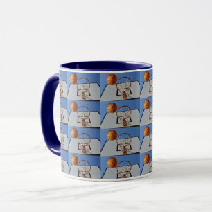Ball Scoring Points At Basketball, Mug