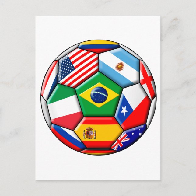 Ball with flags postcard (Front)