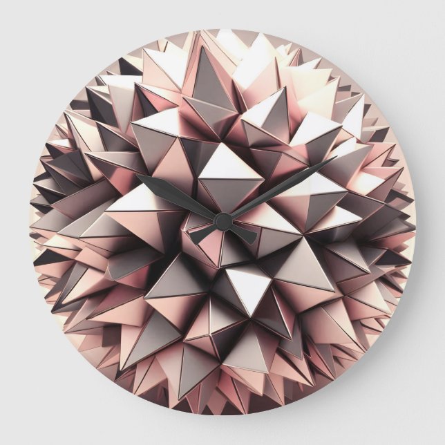 ball with triangles fragments surface large clock (Front)