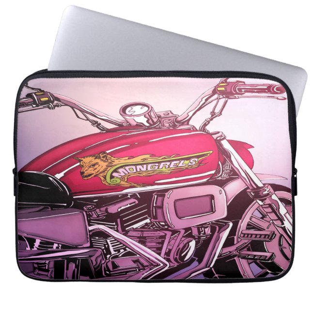 Ballad of Rory Hawkins motorcycle laptop sleeve (Front)