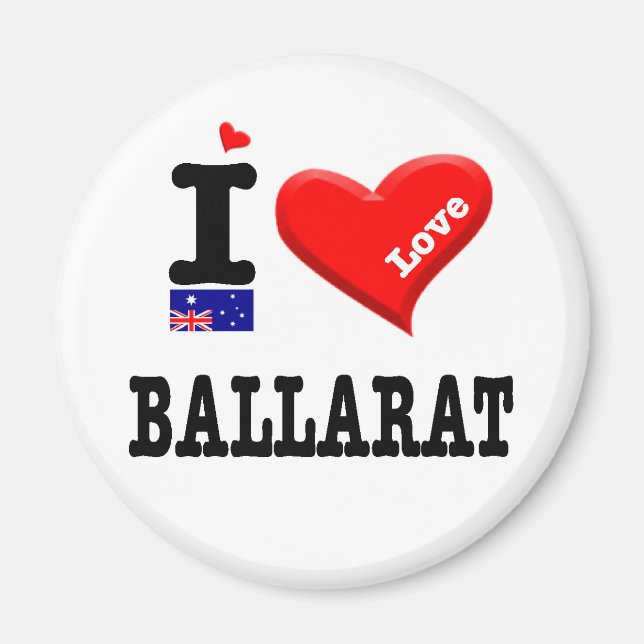 BALLARAT - I Love Magnet (Front)