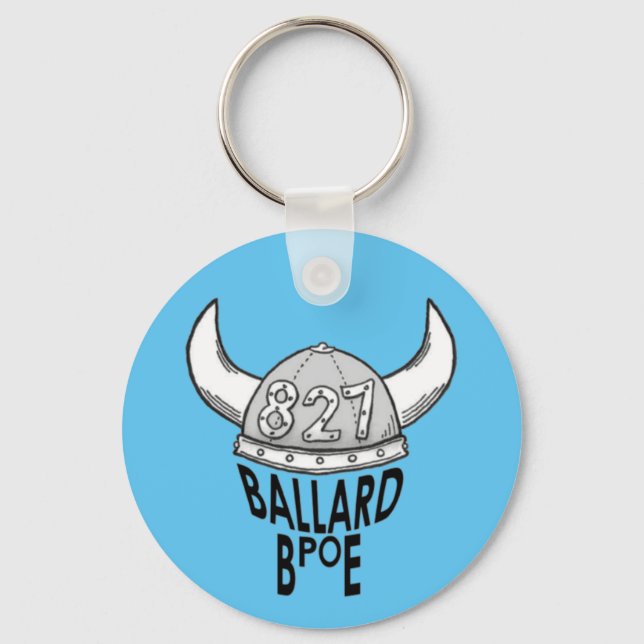 Ballard 827 Viking Helmet Key Ring (Front)