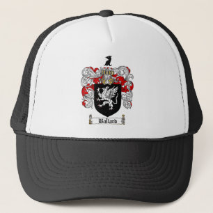 BALLARD FAMILY CREST -  BALLARD COAT OF ARMS TRUCKER HAT