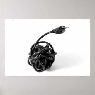 Balled Up Power Cable Poster