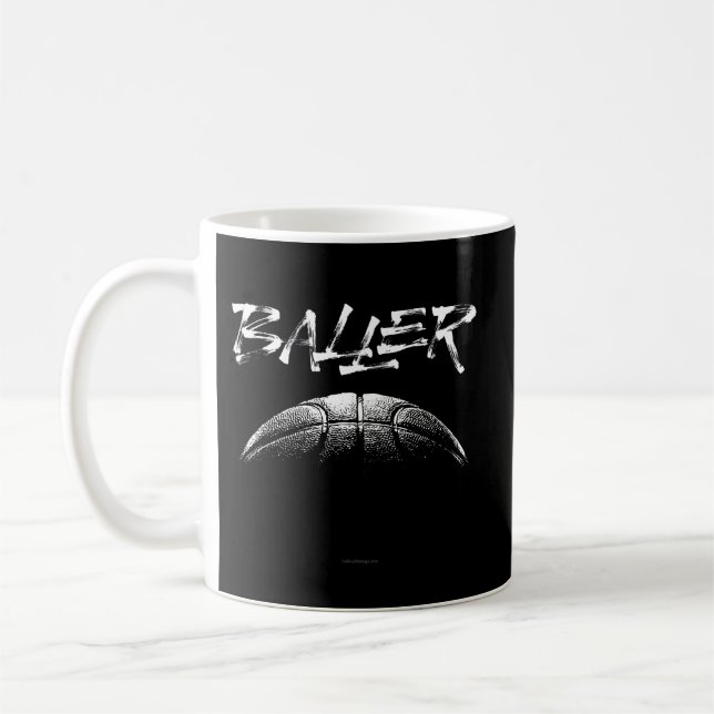 Baller (basketball) coffee mug (Left)