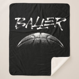 Baller (basketball) sherpa blanket