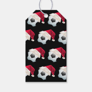Baller Christmas Football Soccer Santa Sports Gift Tags