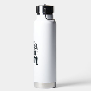 Baller Coach Mum Vintage Soccer Shirt Design_1 Water Bottle