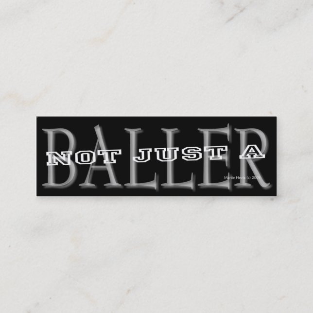 Baller - Social Media Personal Card (Front)
