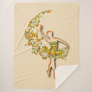 Ballerina 1 sherpa blanket