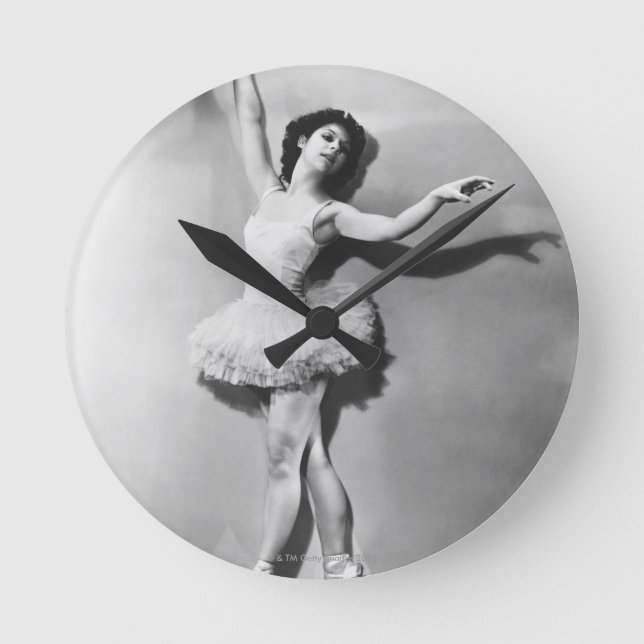Ballerina 2 round clock (Front)