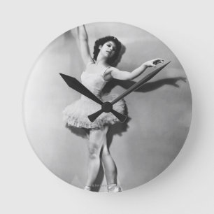 Ballerina 2 round clock