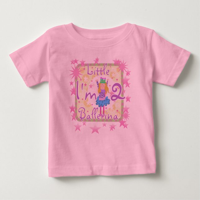 Ballerina 2nd Birthday Baby T-Shirt (Front)