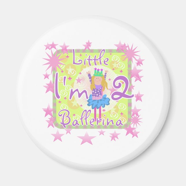 Ballerina 2nd Birthday Magnet (Front)
