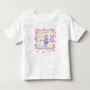 Ballerina 5th Birthday tshirts and Gifts
