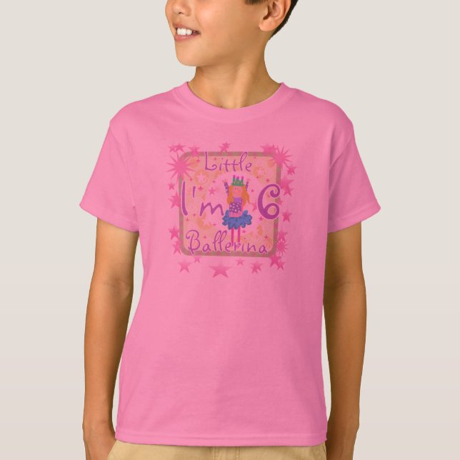 Ballerina 6th Birthday T-Shirt (Front)