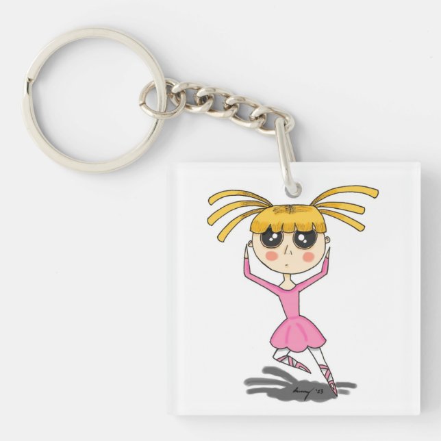 Ballerina Acrylic Keychain (Front)