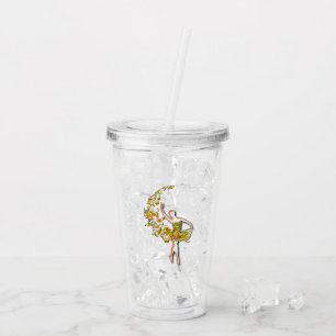 Ballerina Acrylic Tumbler Fire Ballet Dancer