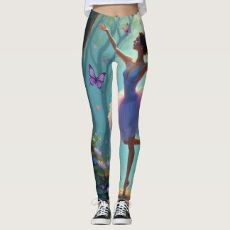 Ballerina and butterflies Leggings