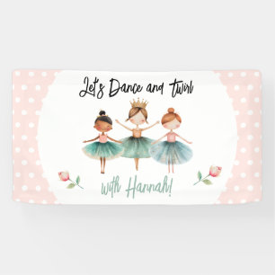 Ballerina Ballet Birthday Girl Banner