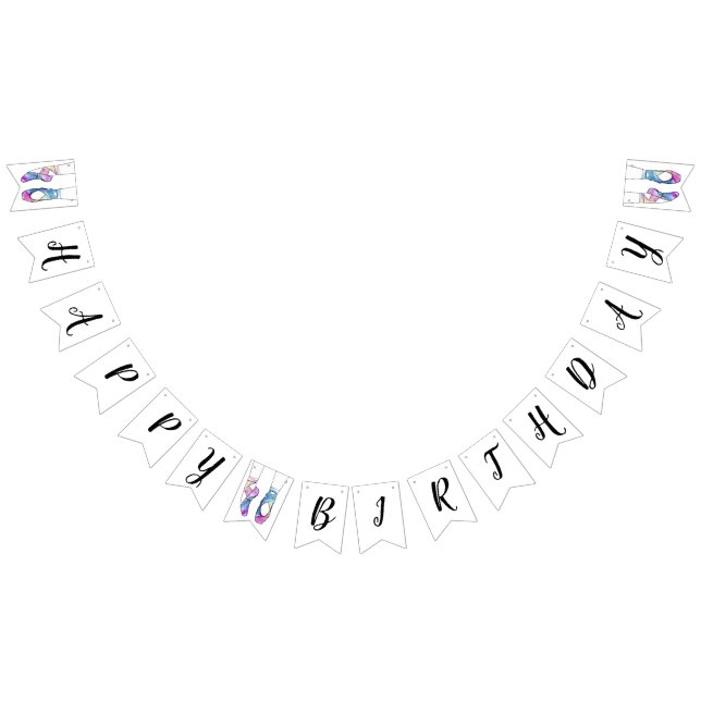 Ballerina Ballet Birthday Party Bunting (All)