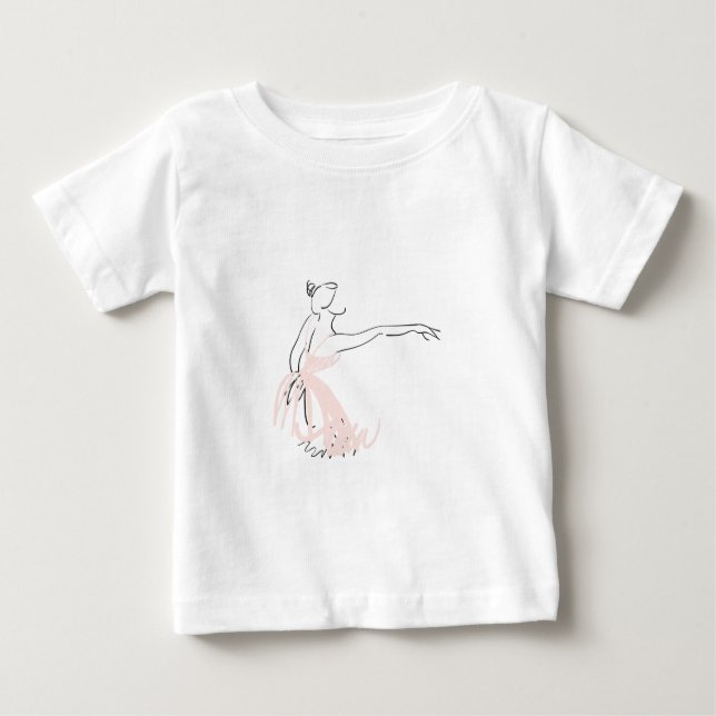 Ballerina ballet dancer baby T-Shirt (Front)