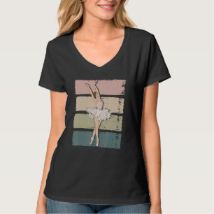 Ballerina Ballet Dancer Ballet Dancing Retro Balle T-Shirt