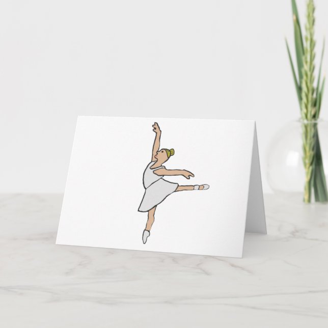 Ballerina Ballet Dancer Card (Front)
