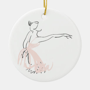Ballerina ballet dancer ceramic tree decoration