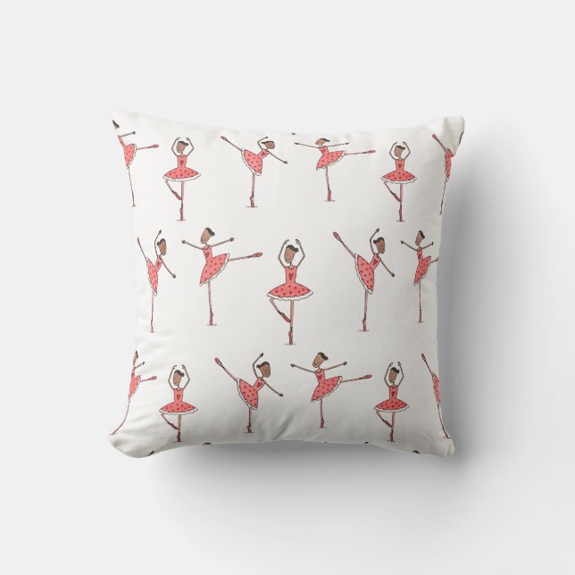 Ballerina Ballet Dancer Cushion (Front)