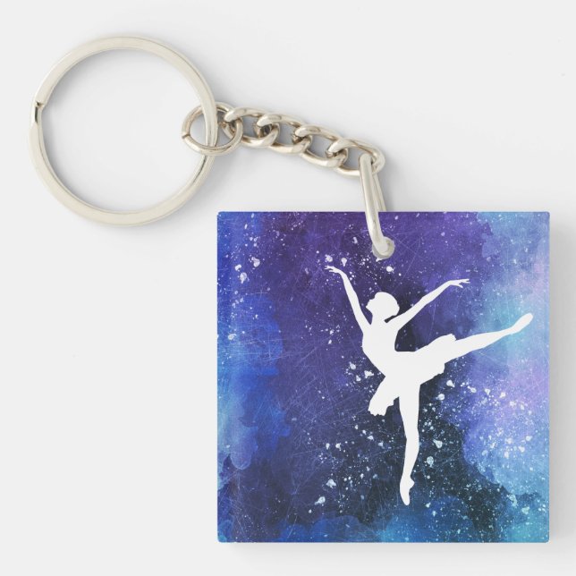 Ballerina/ballet dancer key ring (Front)