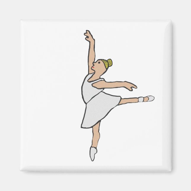 Ballerina Ballet Dancer Magnet (Front)