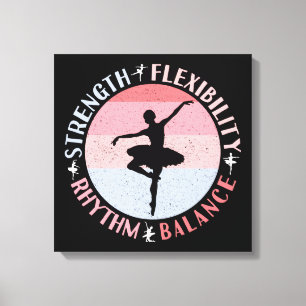 Ballerina Ballet Dancer - Mindset Values Canvas Print
