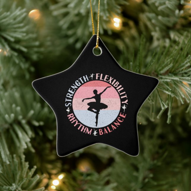 Ballerina Ballet Dancer - Mindset Values Ceramic Tree Decoration (Tree)
