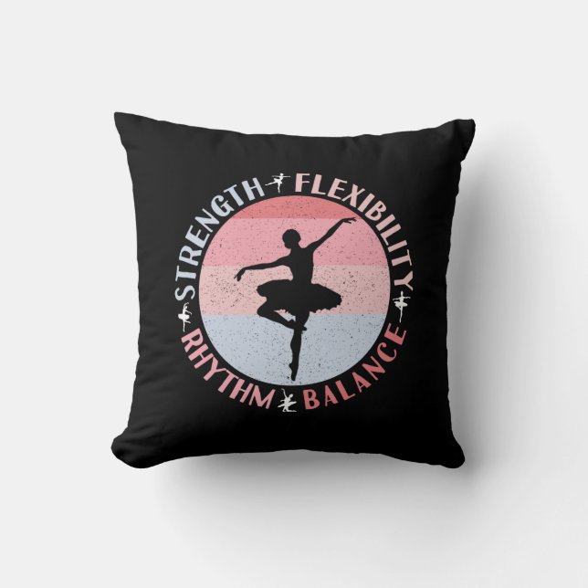 Ballerina Ballet Dancer - Mindset Values Cushion (Front)
