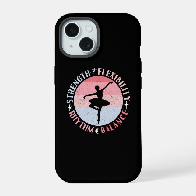 Ballerina Ballet Dancer - Mindset Values iPhone 15 Case (Back)