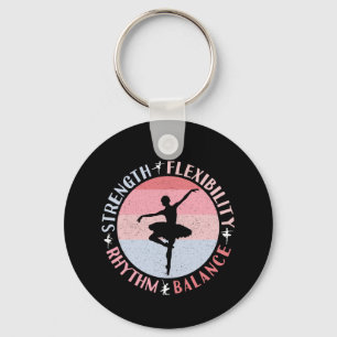 Ballerina Ballet Dancer - Mindset Values Key Ring