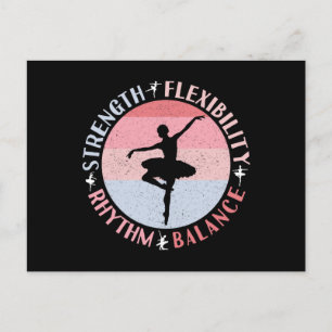 Ballerina Ballet Dancer - Mindset Values Postcard