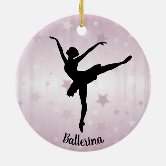 Ballerina Ballet Dancer Ornament (Back)