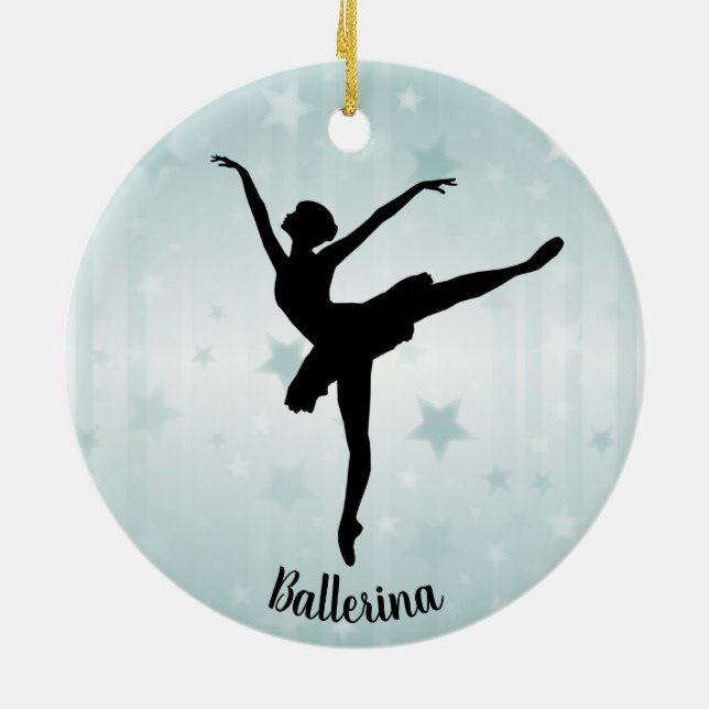 Ballerina Ballet Dancer Ornament (Back)