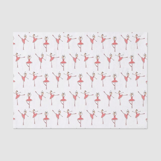 Ballerina Ballet Dancer Tissue Paper (Front)