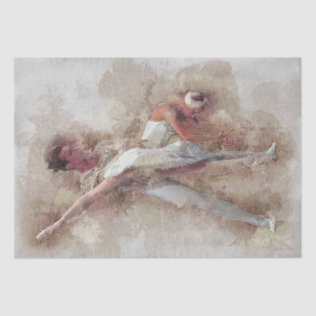 Ballerina Ballet Dancer Tissue Paper (Front)