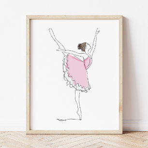 Ballerina, Ballet Girl, Ballet Dancer, Tutu, Pink Photo Print