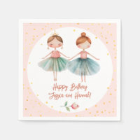 Ballerina Ballet Pink Double Birthday